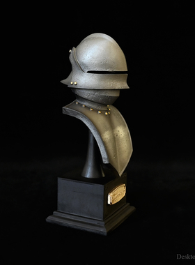龙飞兔舞 125MM桌面装饰品树脂摆件 中世纪欧洲骑士头盔LTCP-335