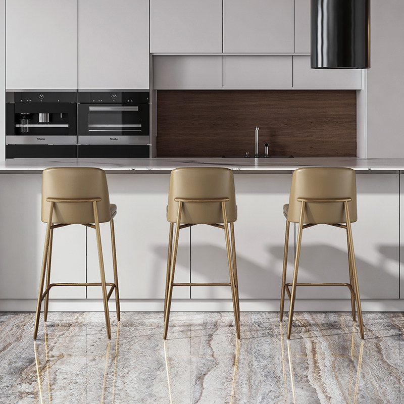 法式岛台餐椅吧台椅子轻奢高级感 设计师款厨房高脚凳子吧凳7131,淘宝优惠券,粉丝福利购,淘宝优惠卷