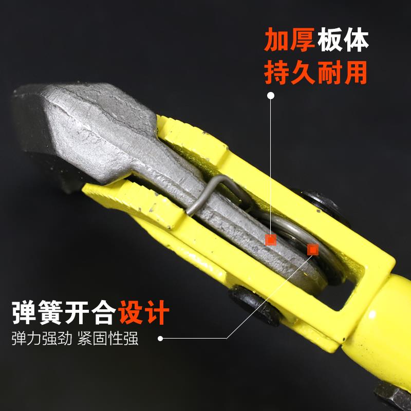 快速钢筋套筒扳手直螺纹多用管钳扭力多功能管子钳水管钳子工具 - 图2
