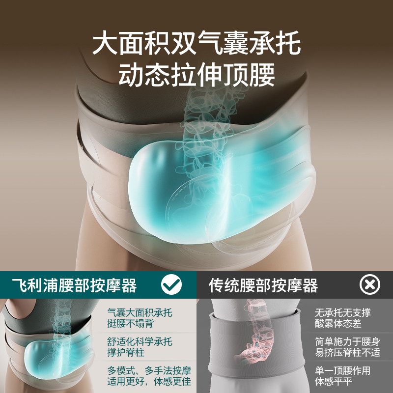 Philips/飞利浦飞利浦腰部按摩器多档热敷腰按摩暖腹腰带舒缓热敷,淘宝优惠券,粉丝福利购,淘宝优惠卷