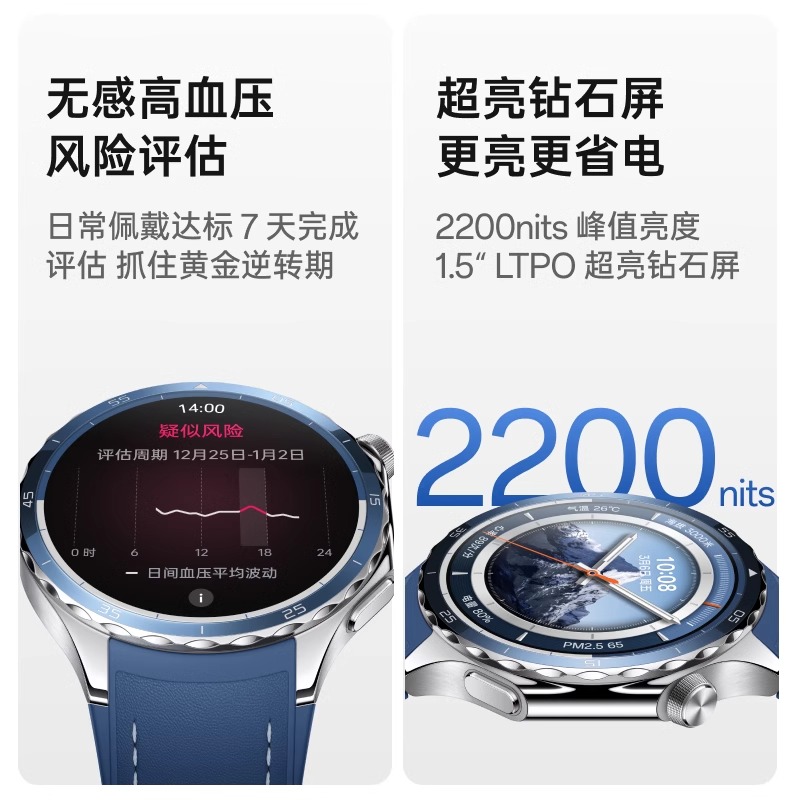 【政府补贴手表】OPPO Watch X2 智能手表新款上市esim独立通信专业运动手表身心状态评估心率血氧监测长续航 - 图1
