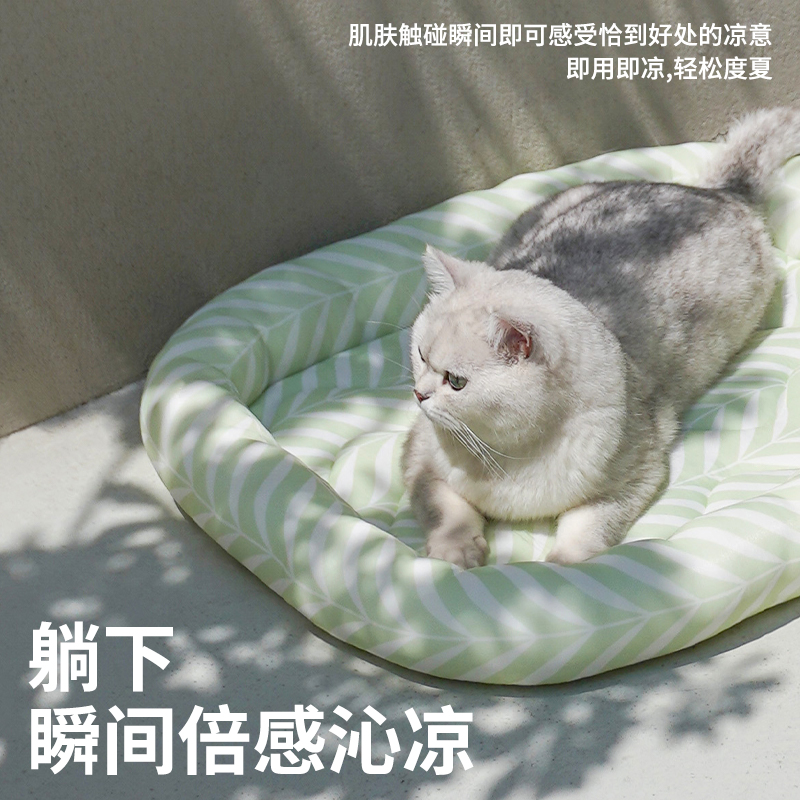 AOWU丨zeze宠物凉垫夏季降温冰窝猫窝四季通用猫咪冰垫狗垫子睡垫 - 图2