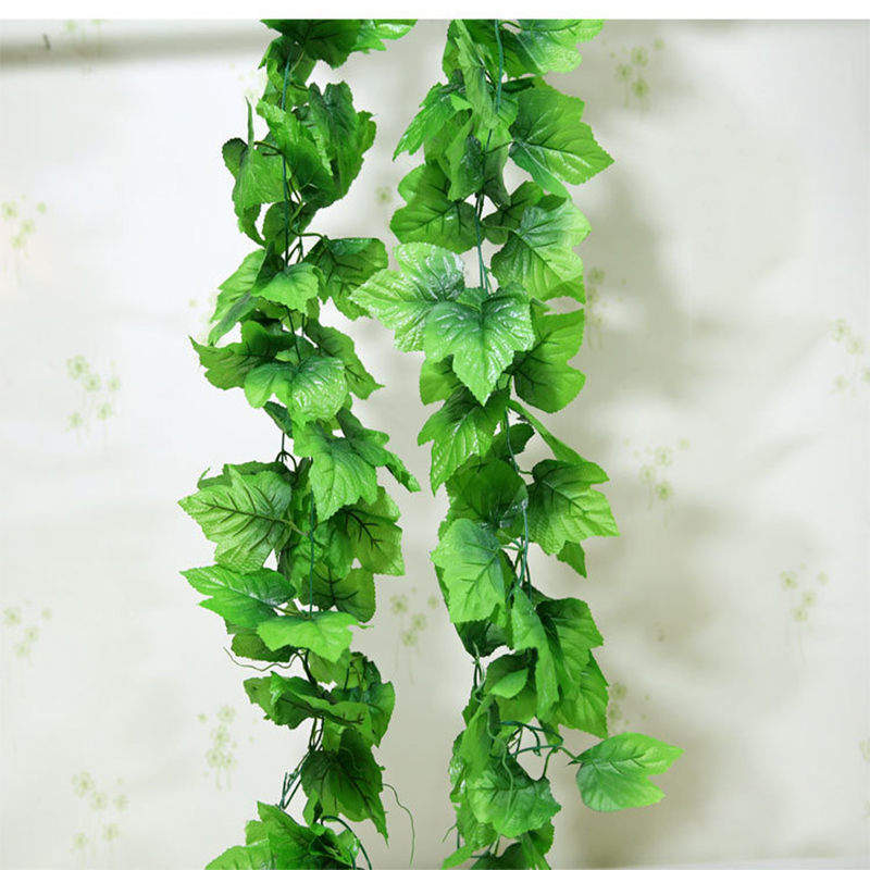 2.4M Artificial Ivy green Leaf Garland Plants Vine Fake Foli - 图2