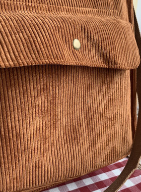 Corduroy Bag for Women Shoulder Bags Shopper Designer Handba