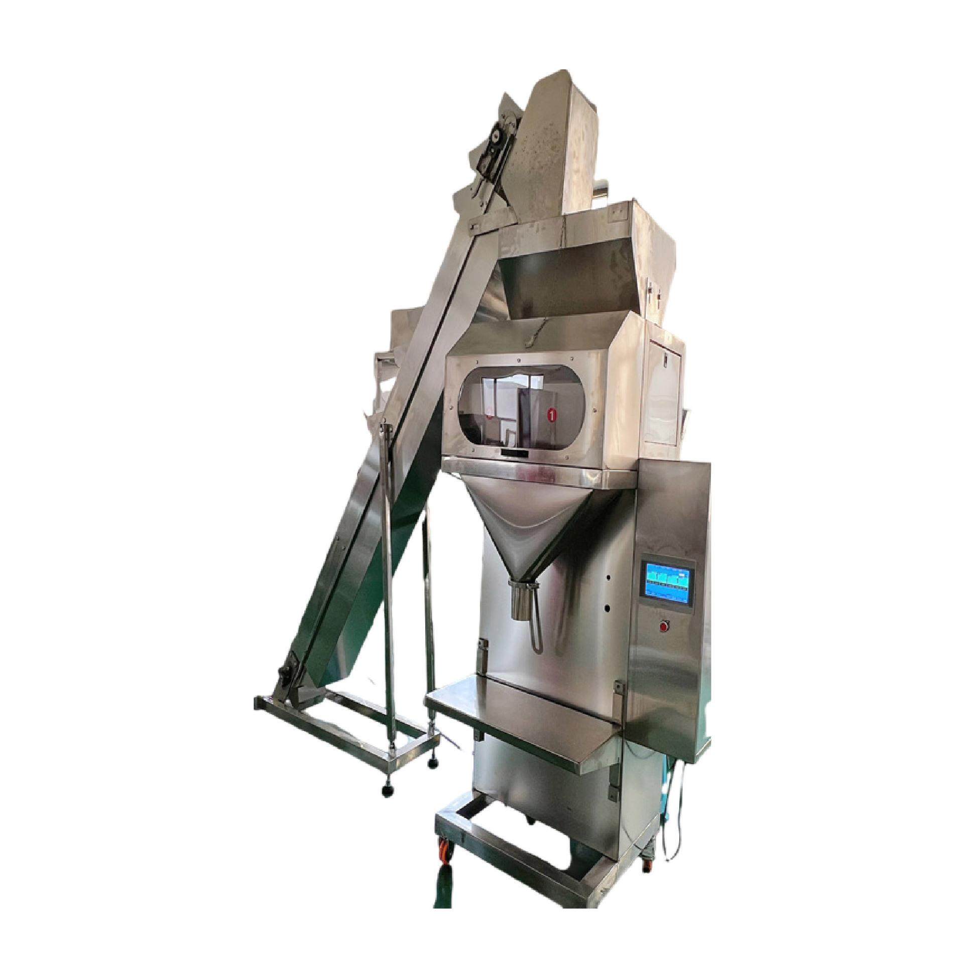 颗粒包装机称重式山东厂家食盐味精洗衣粉定量半自动颗粒包装机,淘宝优惠券,粉丝福利购,淘宝优惠卷