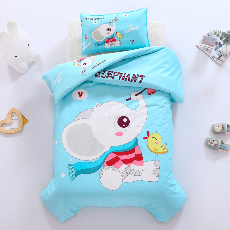 极速厂销儿童棉被芯加被套p12x15米小孩120x150幼儿园宝宝春秋冬 - 图0