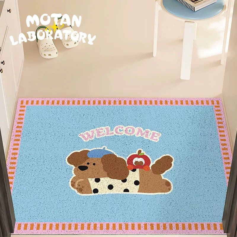 入户丝圈地垫可裁剪卡通可爱玄关门垫刮蹭泥土耐磨耐脏大门口脚垫,淘宝优惠券,粉丝福利购,淘宝优惠卷