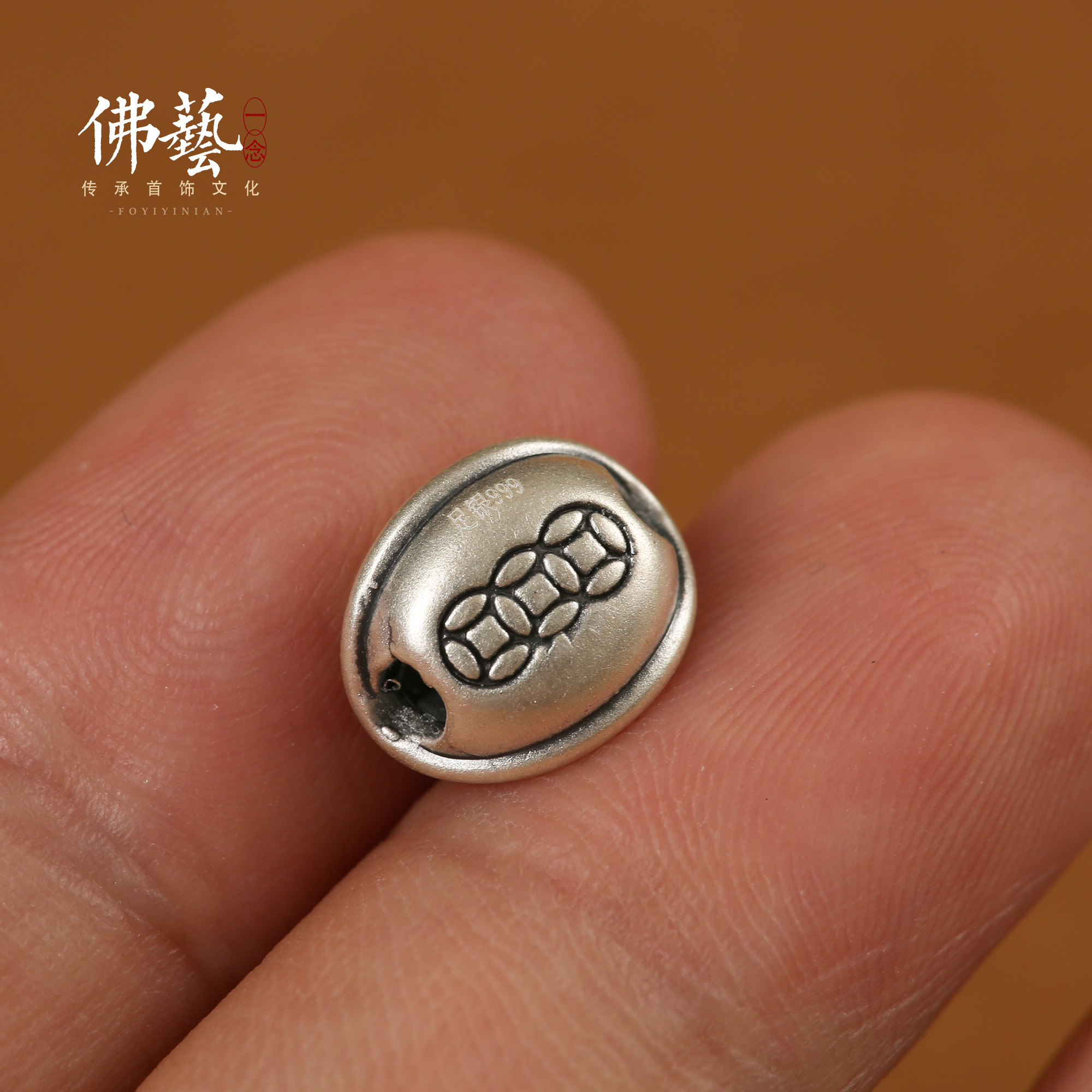 999足银富甲一方纯银配件龟甲背云女手链手绳项链隔珠diy配饰挂件,淘宝优惠券,粉丝福利购,淘宝优惠卷