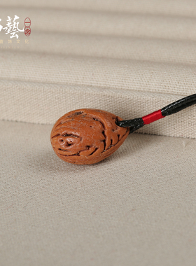 天然桃核吊坠项链挂件男女本命年