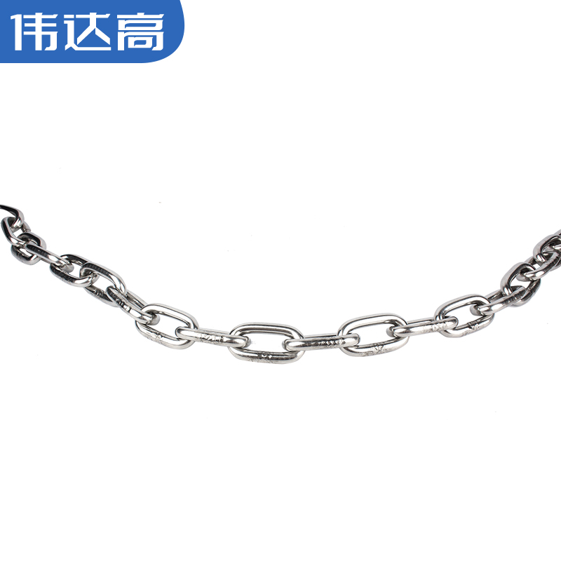 304不锈钢链条无缝户外晾衣链吊灯铁链子护栏防盗锁链条连接扣3mm