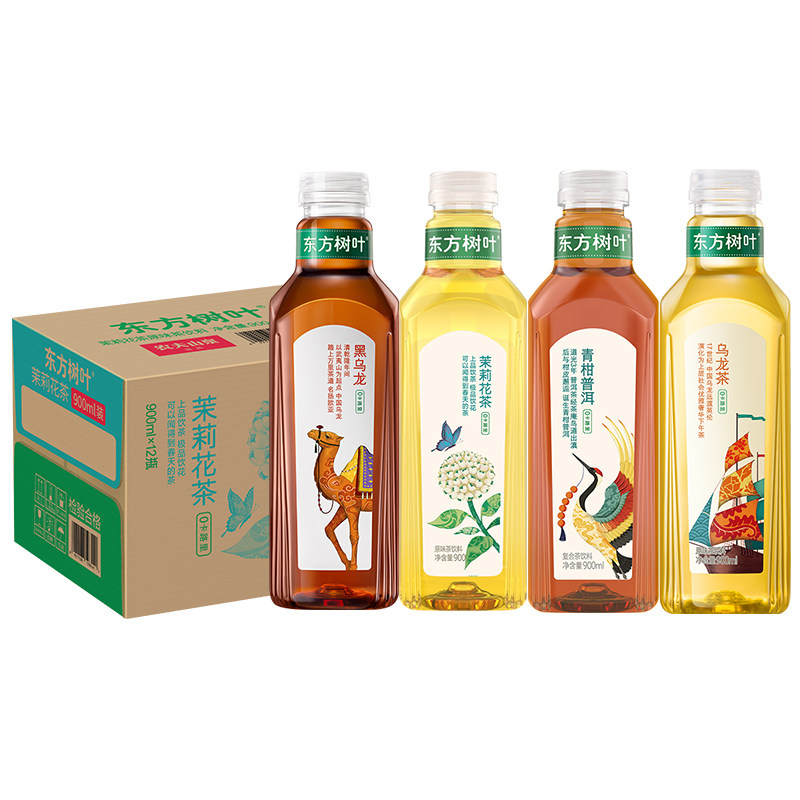 【新日期】农夫山泉东方树叶无糖茶饮料900ml*10瓶黑乌龙茶饮料,淘宝优惠券,粉丝福利购,淘宝优惠卷