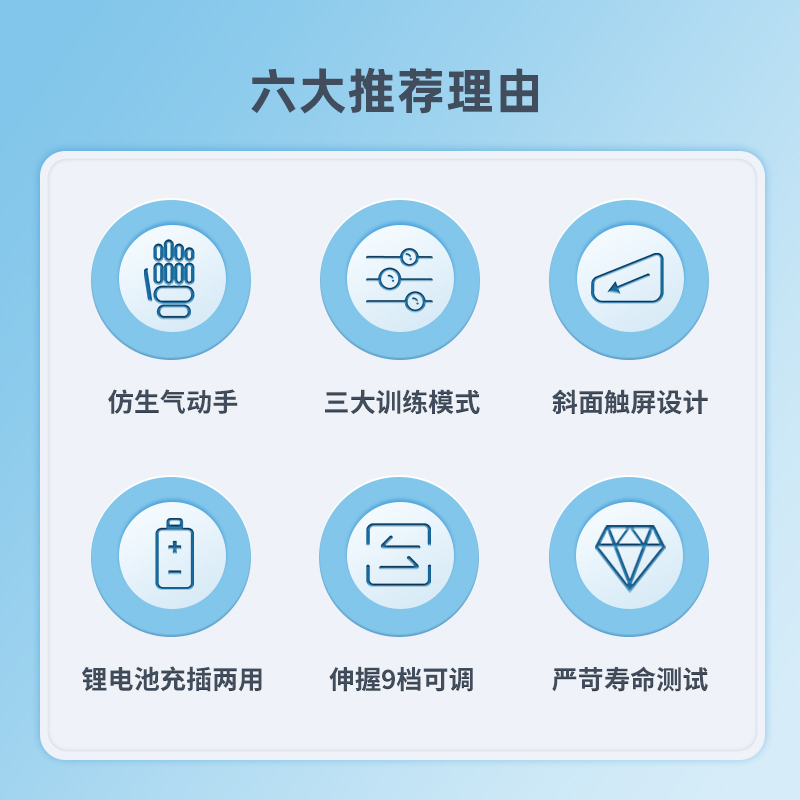 手指康复训练器材偏瘫手部关节电动机器人手套手功能中风锻炼复健-图3