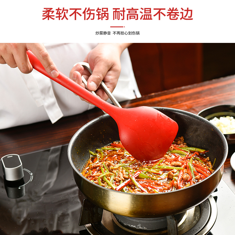 中国米力硅胶锅铲家用厨房耐高温炒菜铲子厨具不粘锅专用炒勺