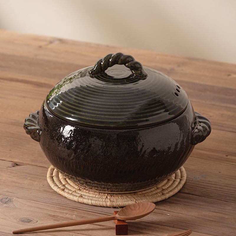 唯都日式耐高温土锅万古家用干烧不裂炖煲汤陶瓷锅燃气灶专用砂锅 - 图0