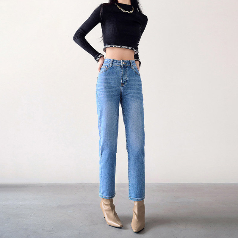 艾格2023春夏季新款休闲气质牛仔裤 艾格旗舰牛仔裤