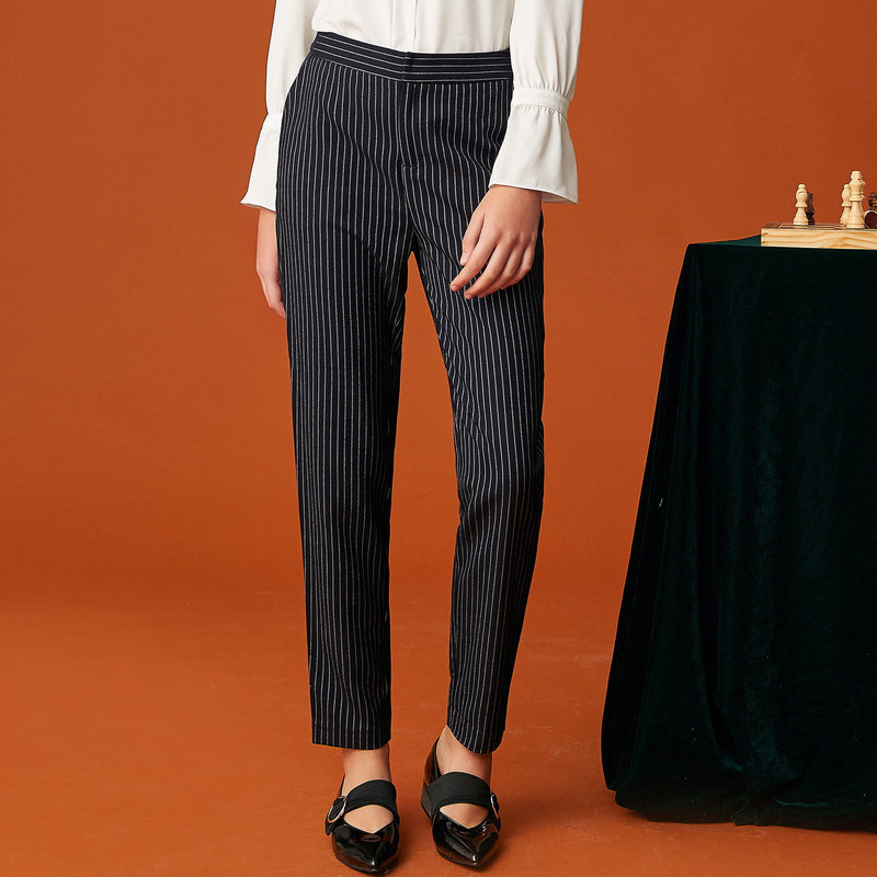 艾格2023夏季新款女装时尚休闲裤子 艾格旗舰休闲裤