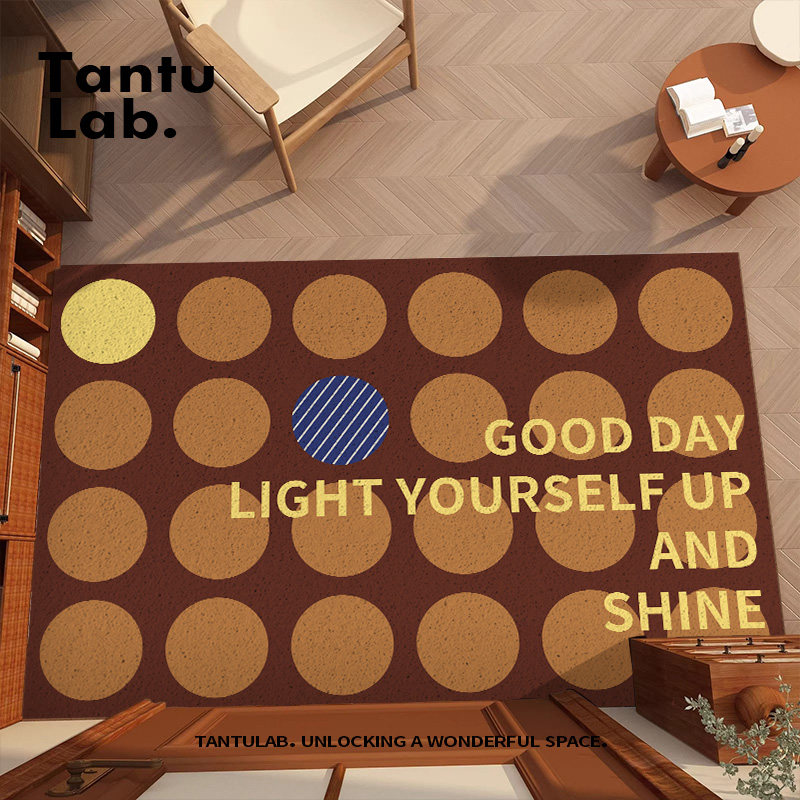 简约高级感中古入户门丝圈地垫进门脚垫玄关耐脏防滑垫子门垫地毯,淘宝优惠券,粉丝福利购,淘宝优惠卷