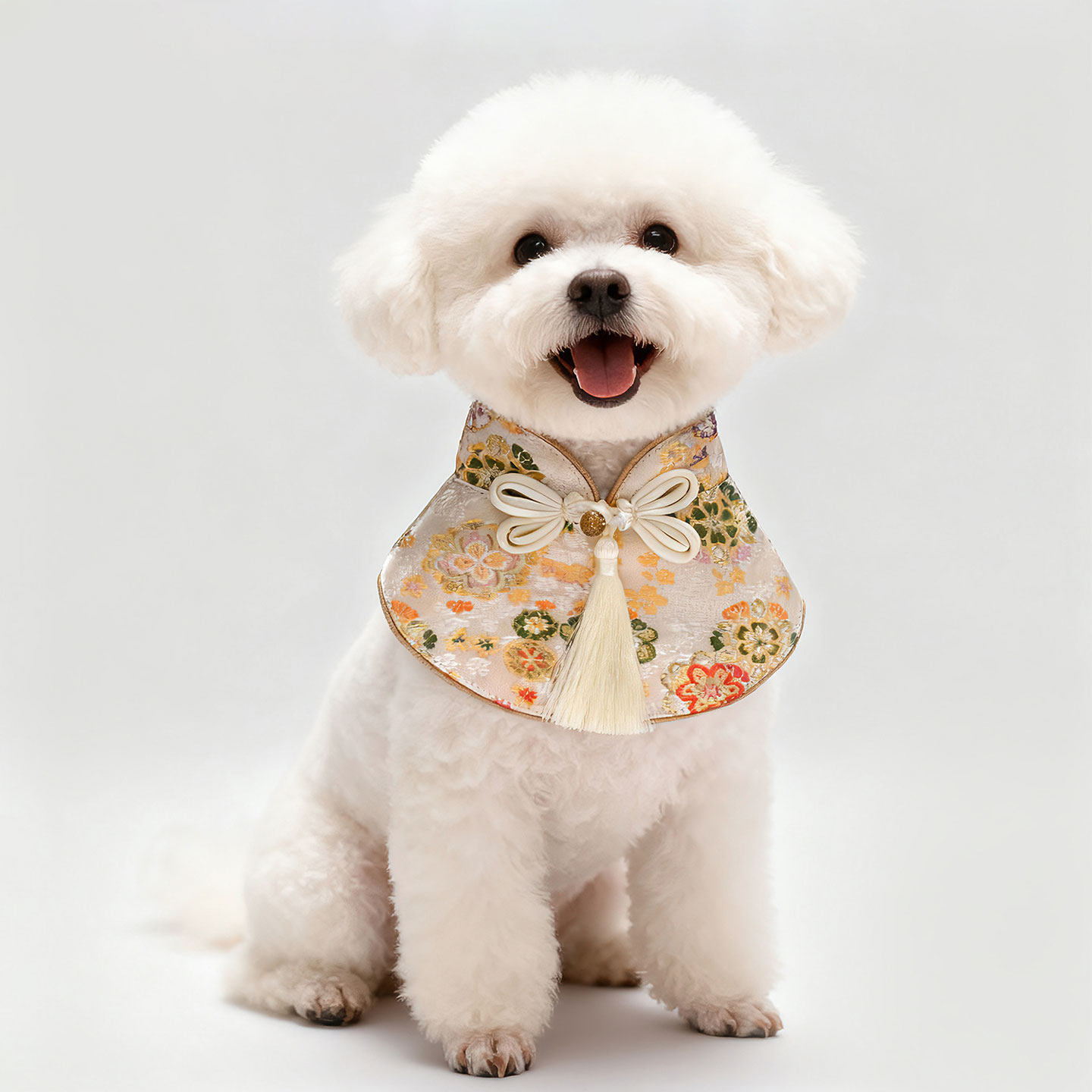 宠物新年中式唐装云肩狗狗口水巾猫咪围脖可爱小猫围兜小配饰围巾,淘宝优惠券,粉丝福利购,淘宝优惠卷