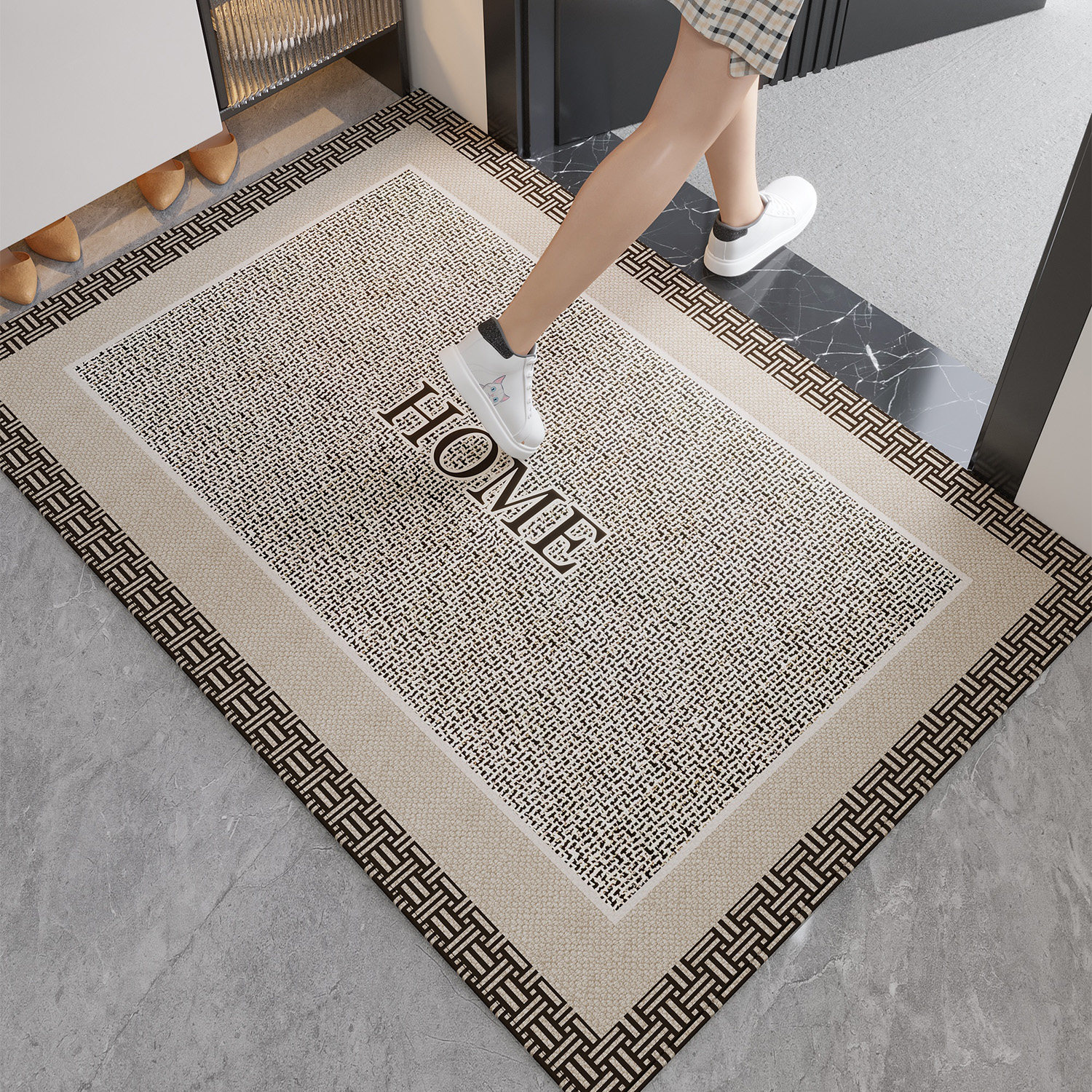 地垫入户门进门地毯门口家用门垫防滑客厅轻奢高级玄关脚垫可裁剪,淘宝优惠券,粉丝福利购,淘宝优惠卷