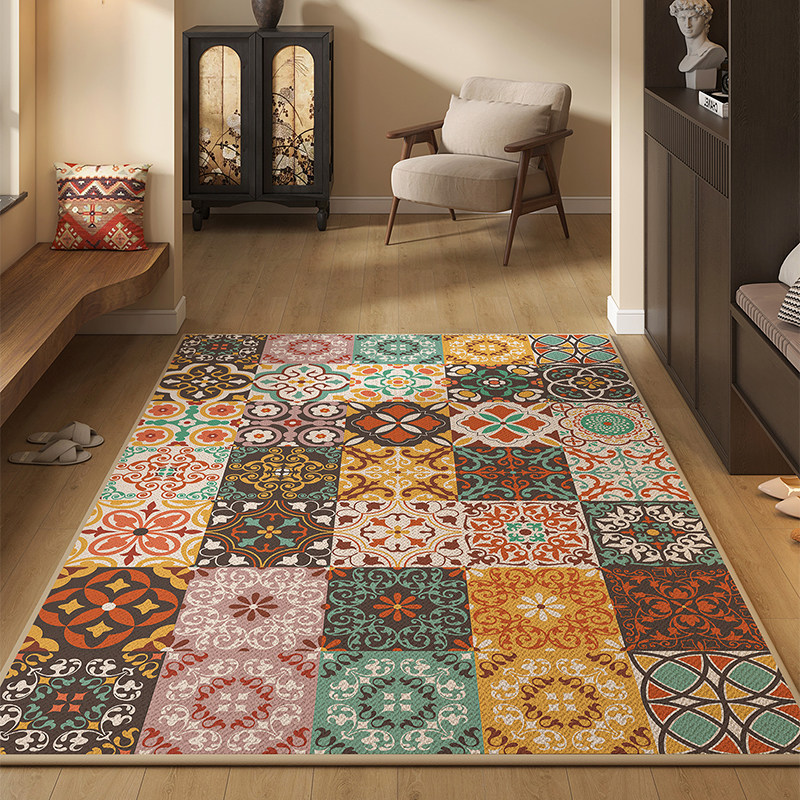 入户门垫玄关地毯除尘防滑门毯大门口耐脏地垫进门脚垫美式复古风,淘宝优惠券,粉丝福利购,淘宝优惠卷