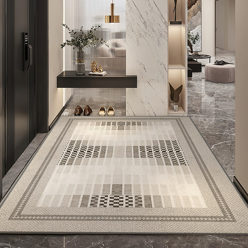 地垫入户门进门地毯门口家用门垫防滑客厅轻奢高级玄关脚垫可裁剪 - 图0