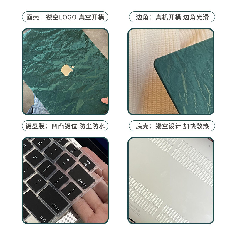适用macbookpro保护壳软2023款14寸m3苹果笔记本Air13/15电脑套16 - 图1