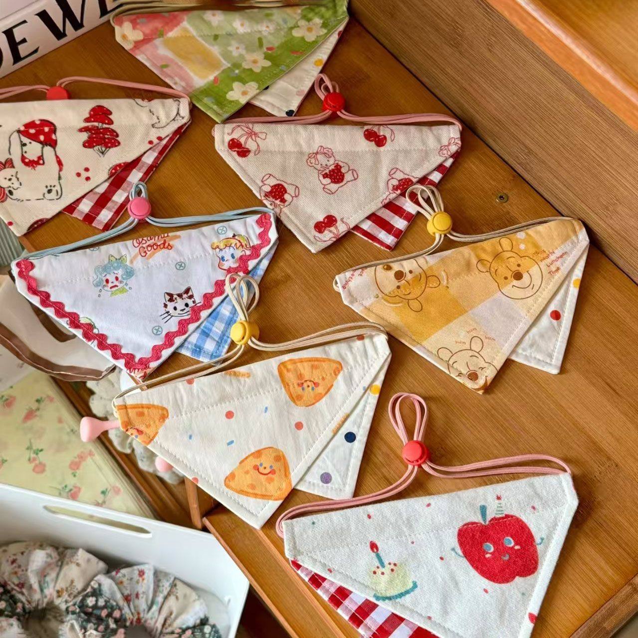 25新品宠物口水巾可调节双面狗狗三角巾口水围兜宠物衣服配饰围嘴,淘宝优惠券,粉丝福利购,淘宝优惠卷