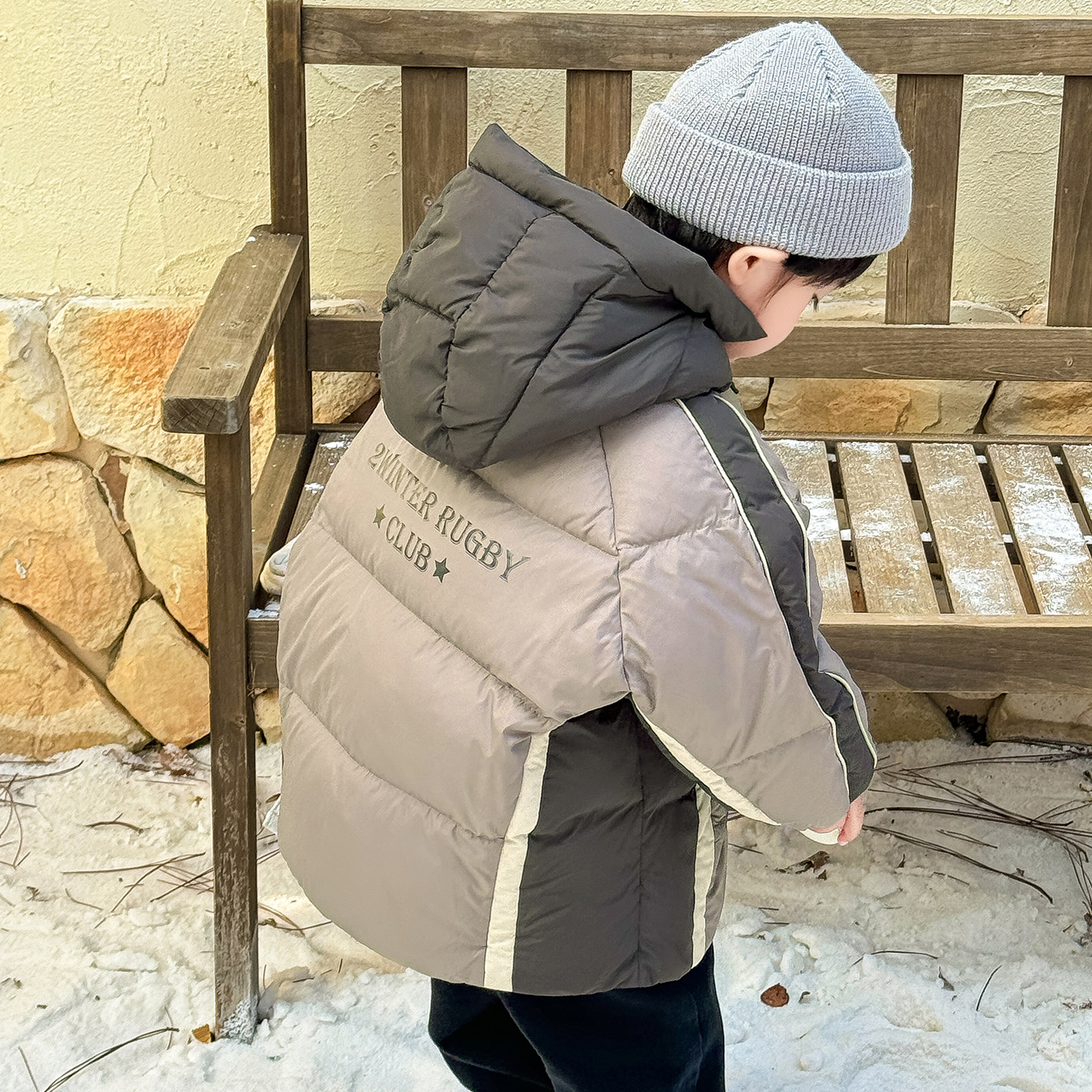 宝宝羽绒服男童2025冬季新款宽松中小童装羽绒服儿童外套加厚4910