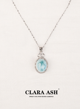 拉利玛海纹石项链|小众不撞款