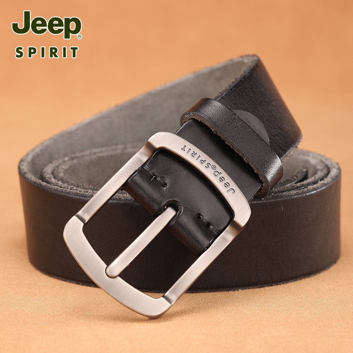 jeep手工头层牛皮真工装皮裤腰带 JEEPSPIRIT汇玺悦腰带/皮带/腰链