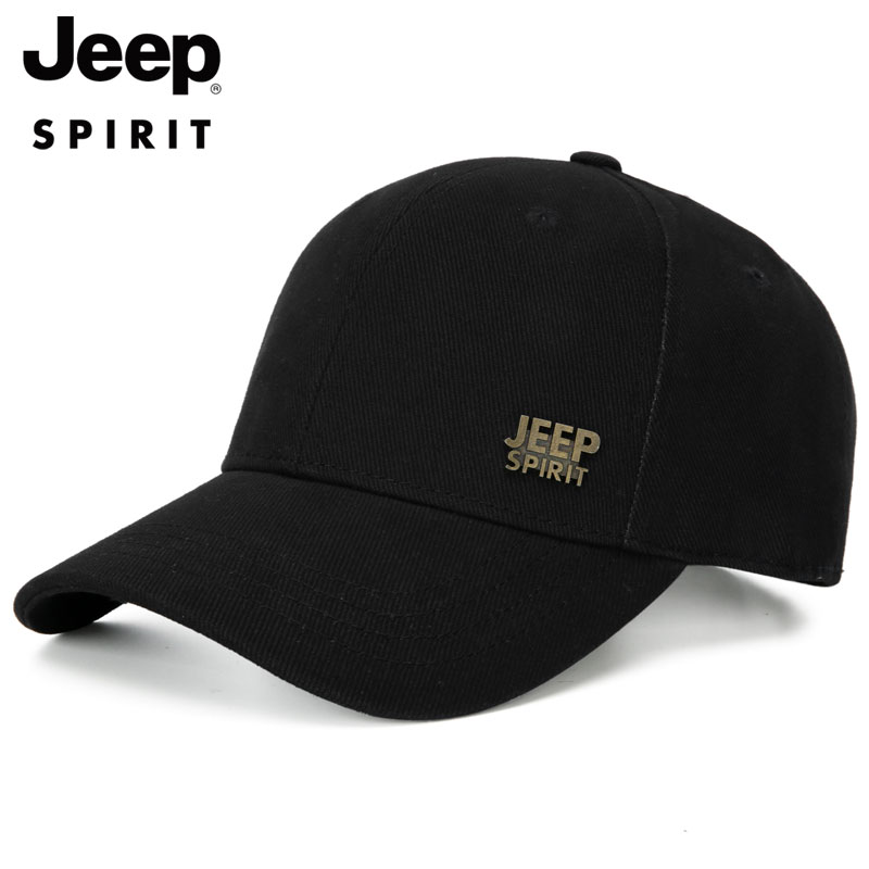 JEEP正品中老年人帽子男士大头围爸爸鸭舌帽老人棒球帽休闲老头帽