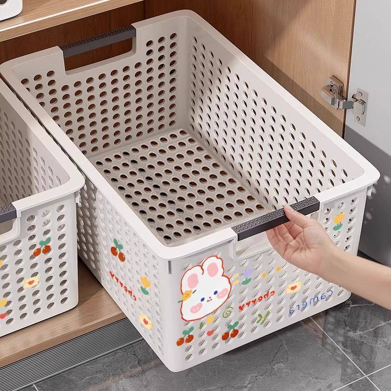 桌面零食玩具整理篮厨房收纳筐家用橱柜塑料储物盒杂物收纳置物框,淘宝优惠券,粉丝福利购,淘宝优惠卷