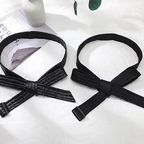 New products 4 5CM belts Women wide 100 paired with duvet lacing widening plus cotton female strap tying butterfly knot decoration