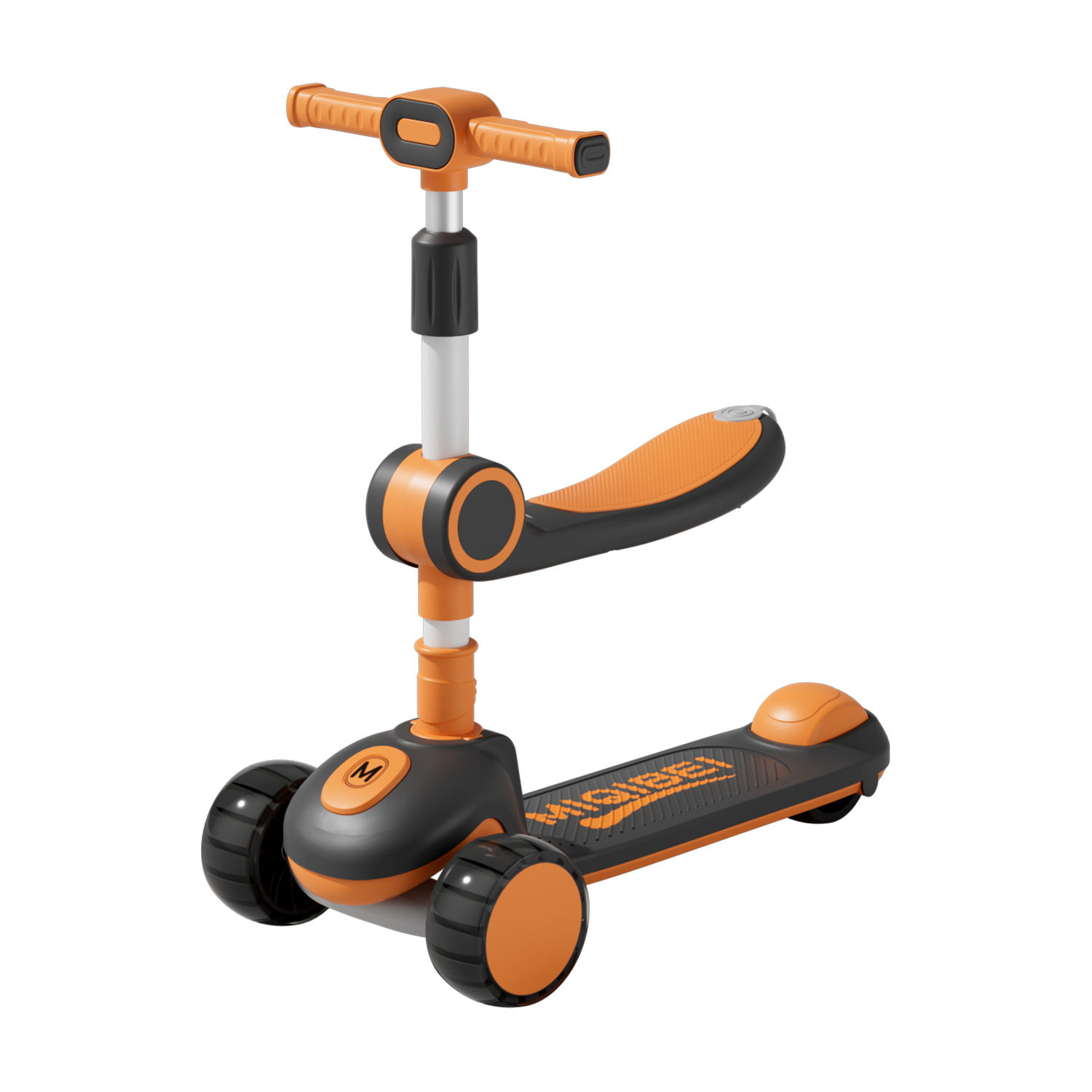 Children's scooter 1-3-6-14 years old boys and girls flash scooter three-in-one pedal can ride on the scooter