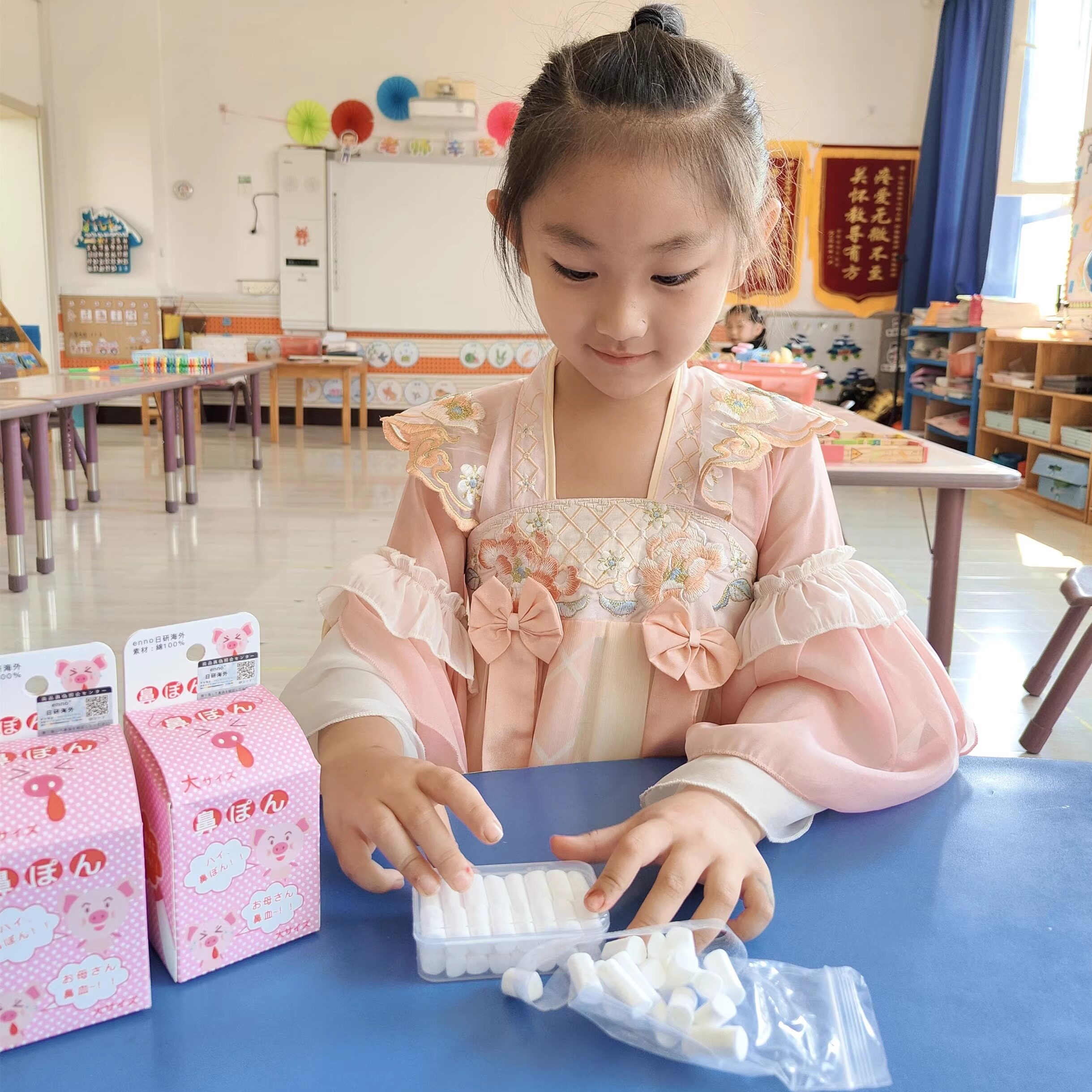 日本止鼻血棉球止血棒小孩童鼻子出血流鼻涕鼻塞脱脂大人医用棉棒