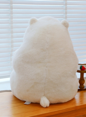 呆萌仿真北极熊毛绒玩具儿童安抚公仔海洋馆纪念品家居摆件批发