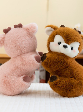 软萌趴款小鹿乖乖毛绒玩具儿童生日礼物萌宠家居摆件活动礼品批发