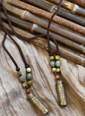 天然朱砂吊坠随身挂件项坠男女