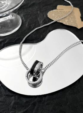 酷潮牌百搭钛钢项链男嘻哈风链子