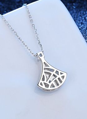 女网红小裙子扇形锁骨链