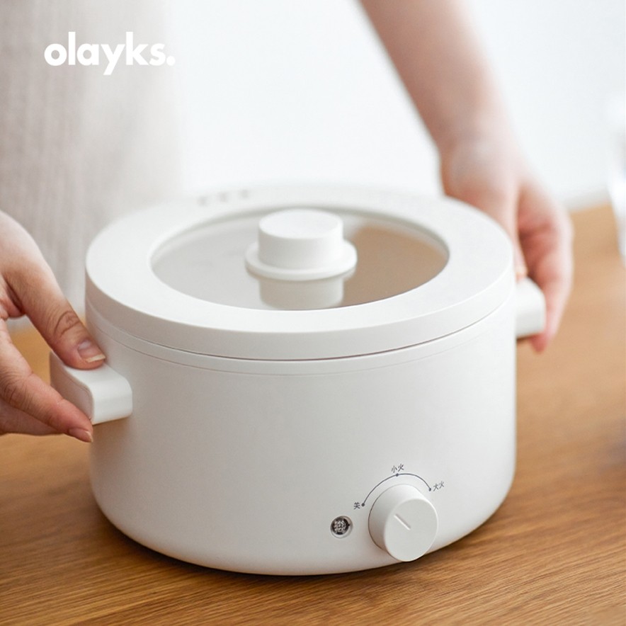 olayks欧莱克电煮锅多功能一体锅2升3家用小型炒菜学生宿舍热火锅,淘宝优惠券,粉丝福利购,淘宝优惠卷