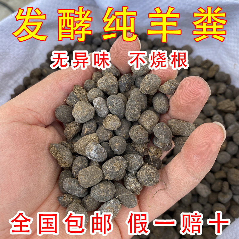 纯羊粪发酵有机肥颗粒肥羊粪100斤园艺花卉种花专用果树种菜肥料,淘宝优惠券,粉丝福利购,淘宝优惠卷