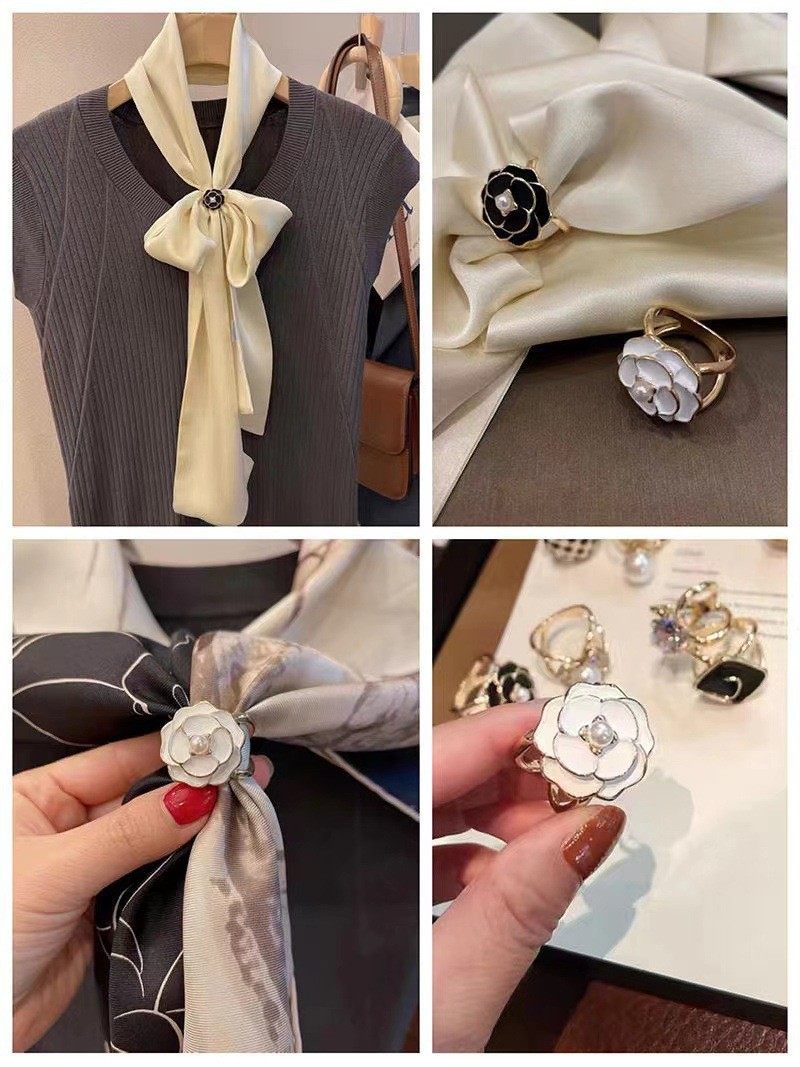 大衣腰带固定扣时尚加大号卡扣丝巾扣环围巾扣腰扣毛呢风衣打结扣 - 图0