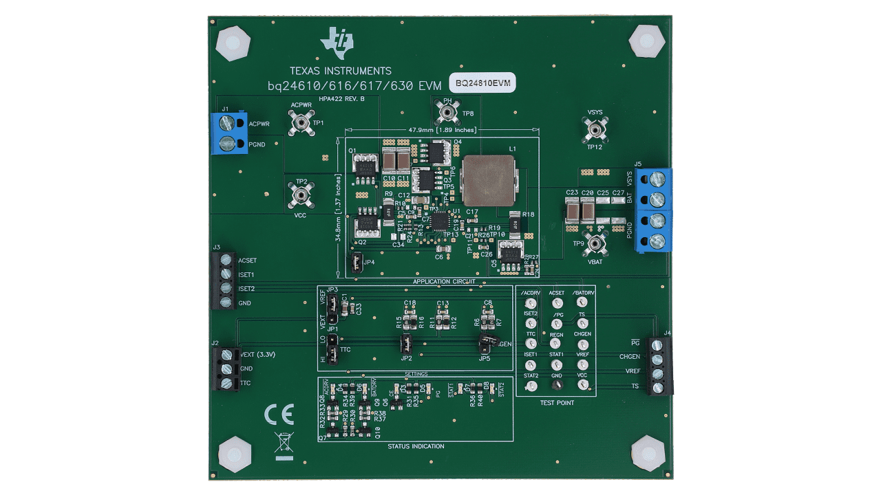 BQ24610EVM BQ24610 bq2463x 多节同步开关模式充电器 评估模块 - 图0