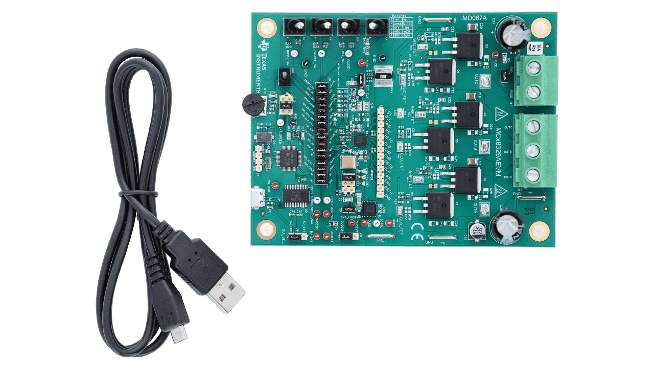 MCT8329EVM MCT8329 三相无传感器梯形 BLDC 栅极驱动器评估模块 - 图1