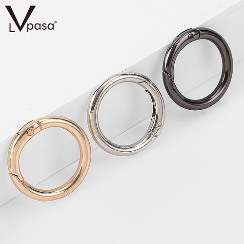 2个 包包箱包配件五金扣维修金属圆包包挂钩钥匙圈开口环扣弹簧圈 - 图2