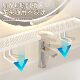 Bathroom sink storage rack without punching holes