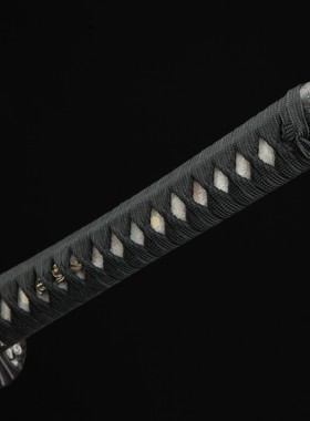 锻打刀剑花纹钢烧刃一体宝剑日式影视工艺品摆件防身硬剑未开刃