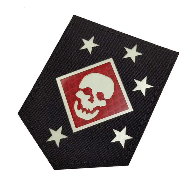 MARSOC马骚客臂章IR反光魔术贴徽章美国陆战队臂章夜光骷髅士气章 - 图2
