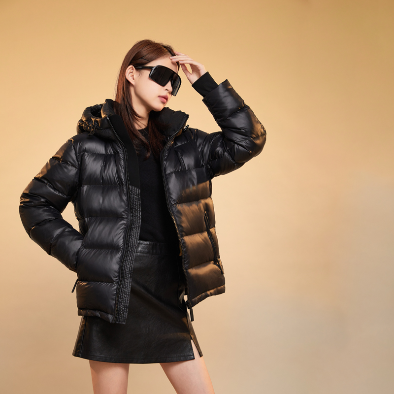 【罗宾汉】黑色金标男女冬季保暖羽绒服
